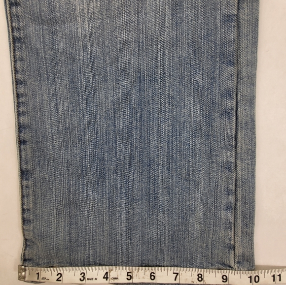 Clark Jeans Size 23 NWT Embellished Flowers Pattern Boot cut **Flaw** - Picture 6 of 11